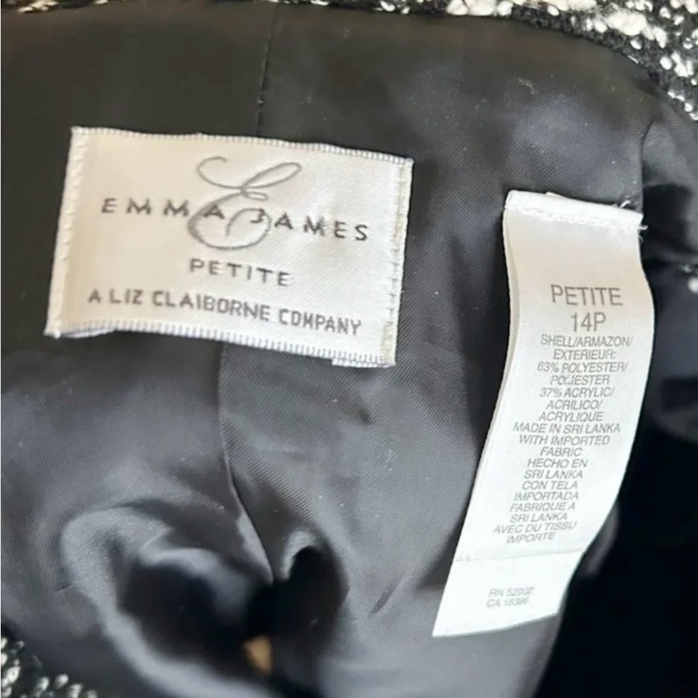 Emma James blazer woman’s size 14P jacket coat - Picture 5 of 5